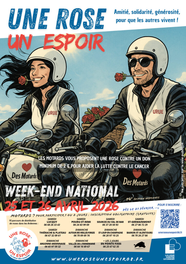 Affiche Une Rose Un Espoir - Ardennes 2026