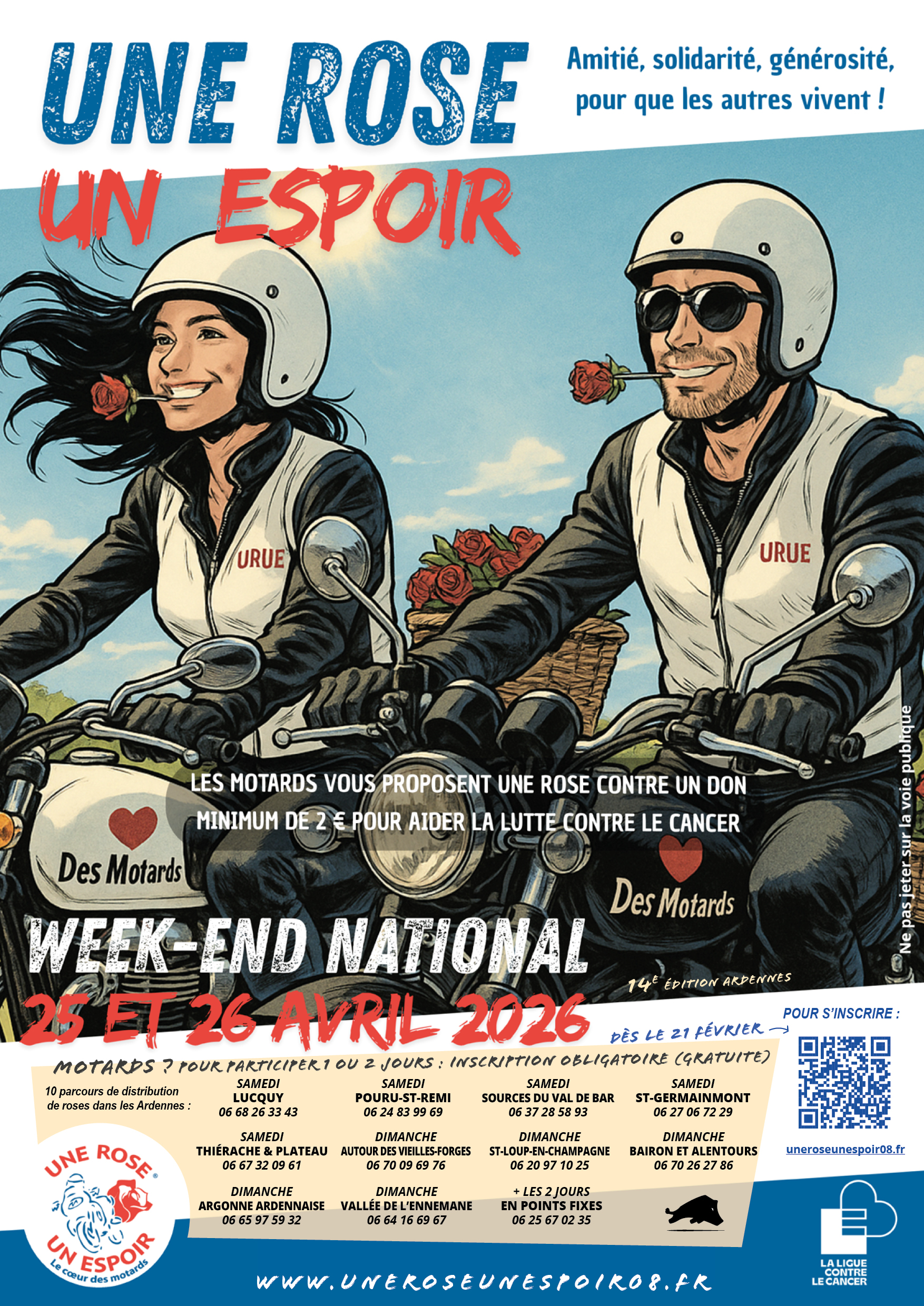 Affiche UNE ROSE UN ESPOIR 2026